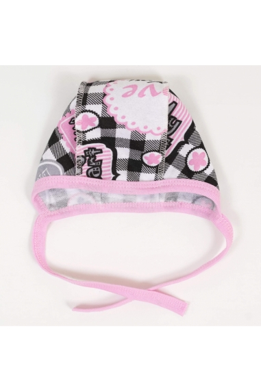 Чепчик ясельний рожевий начіс (футер)