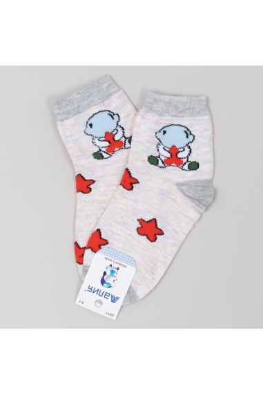 Шкарпетки для хлопчика світло-сірий бавовна