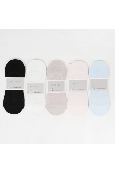 Сліди жіночі Ажур сілікон персик бавовна