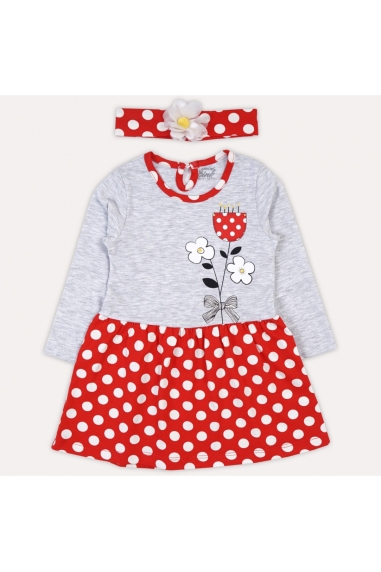 Сукня для дівчинки червоний фулікра - 1