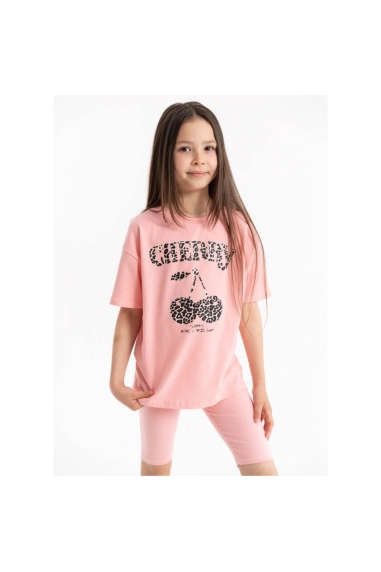 Комплект для дівчинки персик стретч-кулір - 1