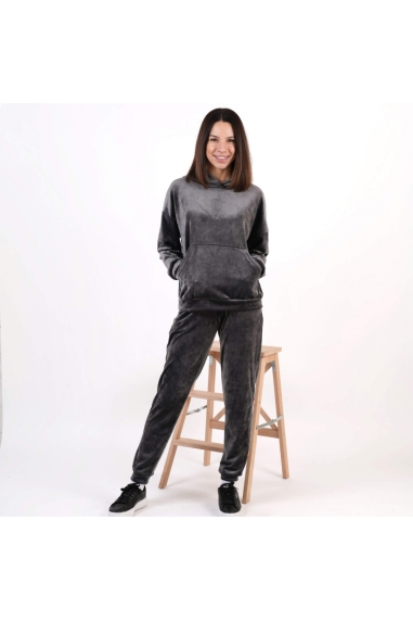 Костюм жіночий велюровий графіт велюр