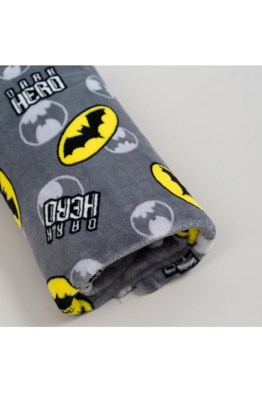 Пухнастий плед ясельний Batman сірий велсофт