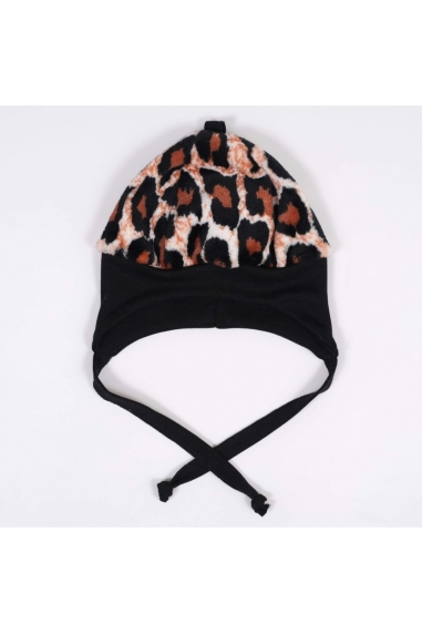 Шапочка для малят тепла  Лео чорний велсофт