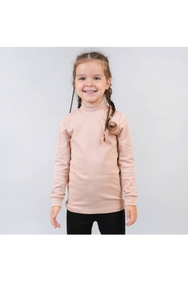 Гольф  для дівчинки бежевий стретч