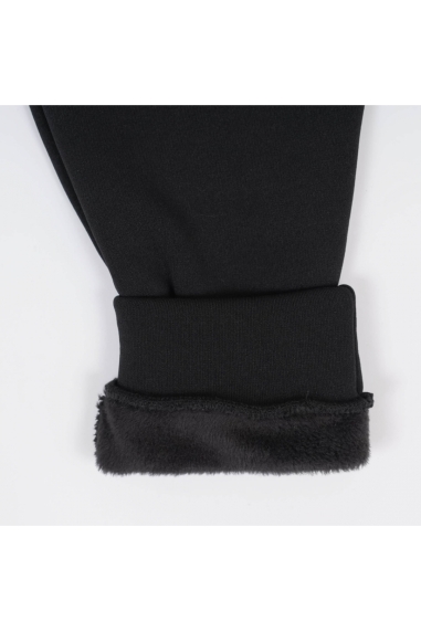 Штани теплі на хутрі темно-синій трикотаж на хутрі - 1