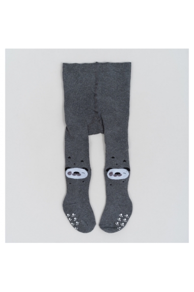 Колготки під памперс для малюків графіт махра