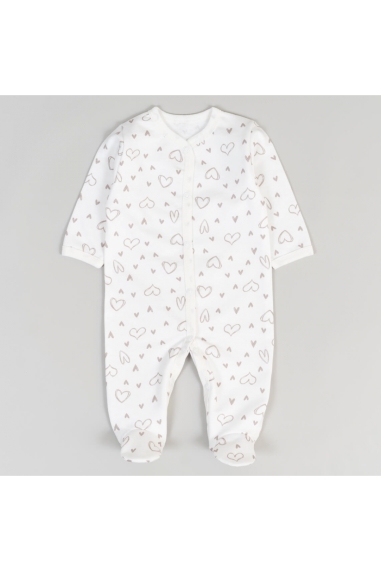 Чоловічок для малят Сердечка молочний начіс високої якості(футер)