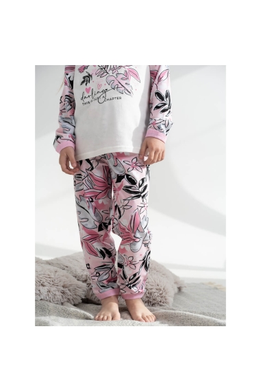 Піжама для дівчинки рожевий кулір - 5