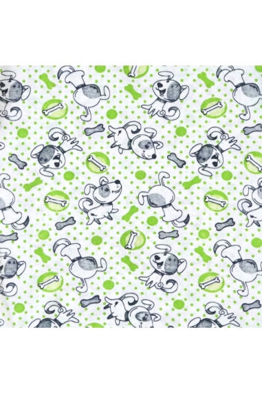 Чоловічок для малят Собачки салатовий кулір - 1