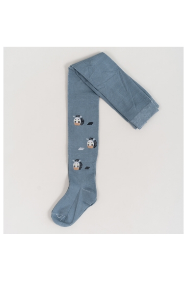 Колготки для хлопчика сірий-блакитний бавовна