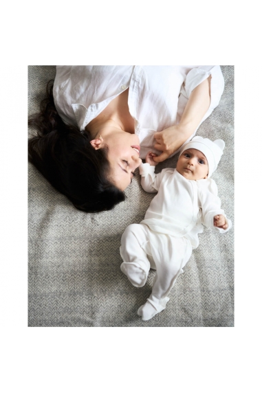 Комплект для новонароджених білий інтерлок пеньє