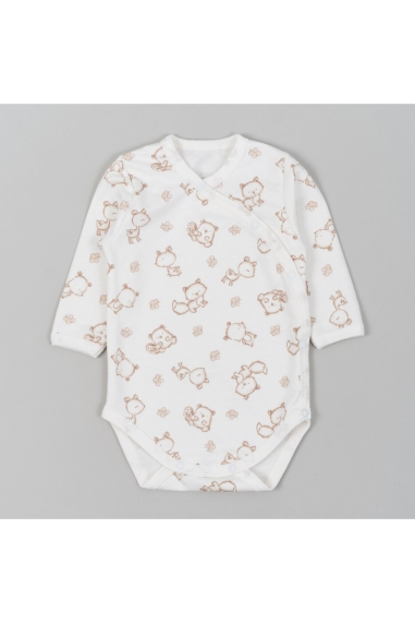 Боді для малят Звірята молочний начіс (футер)