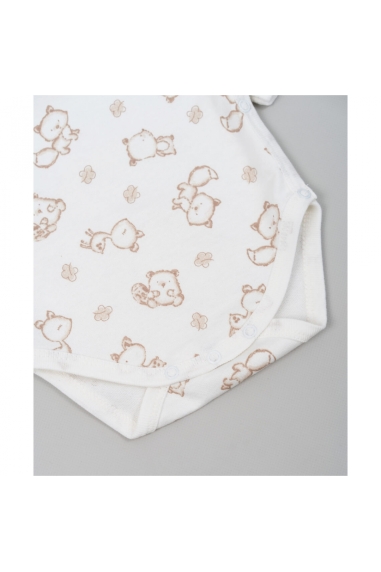 Боді для малят Звірята молочний начіс (футер) - 2