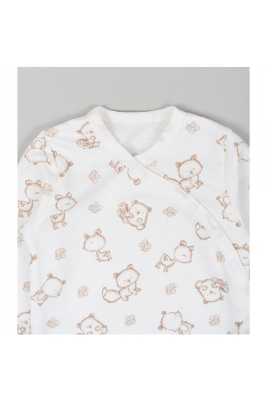 Боді для малят Звірята молочний начіс (футер) - 3