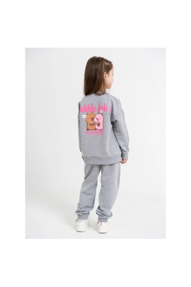 Костюм для дитячий сірий двонитка - 1