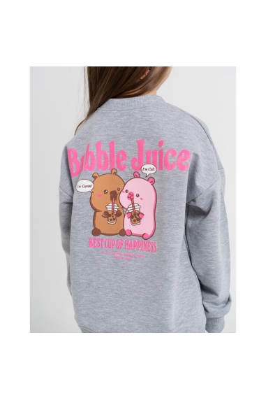 Костюм для дитячий сірий двонитка - 5