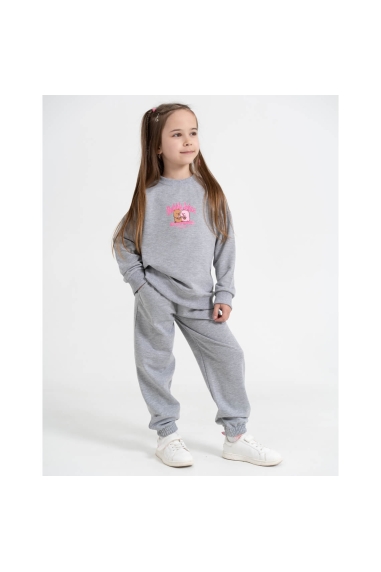 Костюм для дитячий сірий двонитка - 7