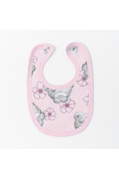 Слинявчик дитячий  Ведмедики рожевий начіс (футер)