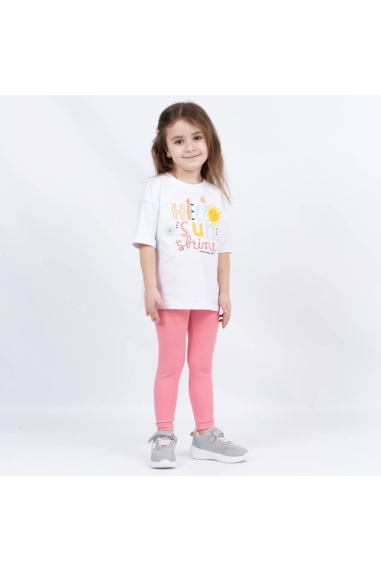 Лосіни для дівчинки кораловий рубчик-мустанг