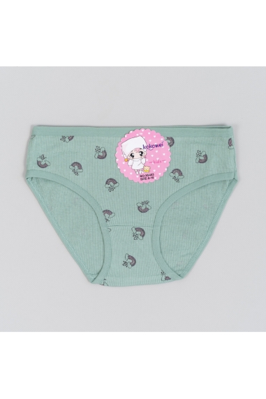 Трусики для дівчинки оливковий рубчик-преміум