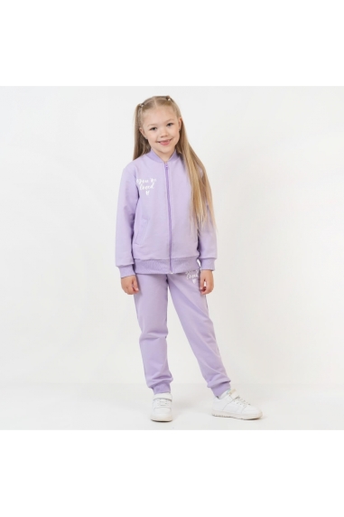 Костюм для дівчинки бузковий двонитка