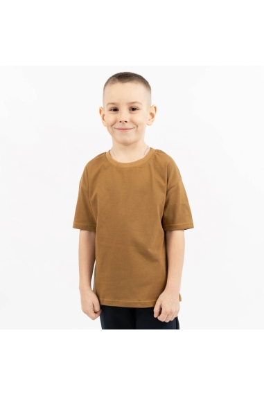 Футболка для хлопчика оверсайз гірчичний кулір