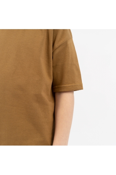 Футболка для хлопчика оверсайз гірчичний кулір - 1