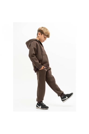 Костюм для  хлопчика шоколад тринитка на флісі