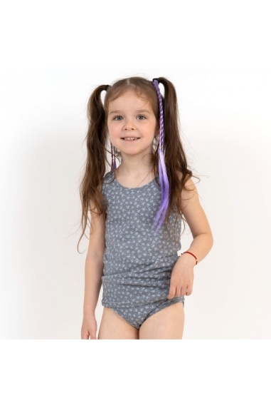 Комплект білизни  для дівчинки сірий кулір