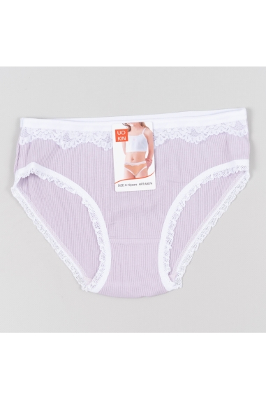 Трусики для дівчинки бузковий рубчик-преміум