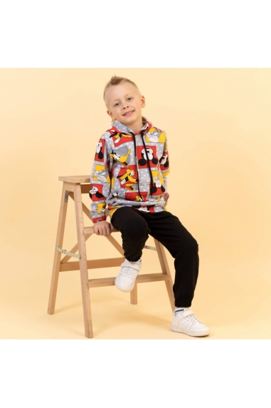 Костюм  для хлопчика сірий двонитка