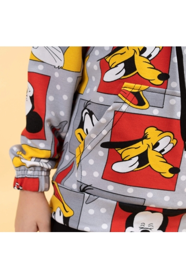 Костюм  для хлопчика сірий двонитка - 2