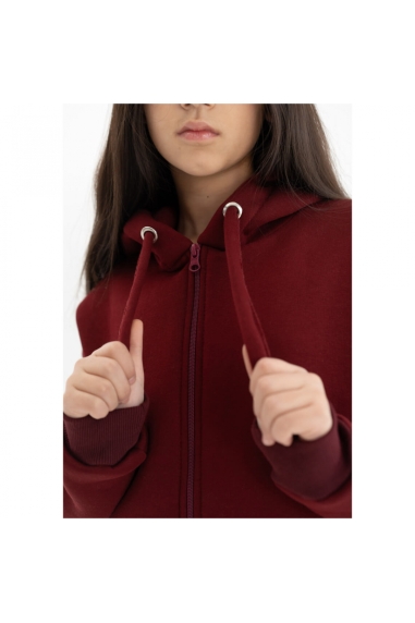 Костюм  для дівчинки бордо тринитка на флісі - 4