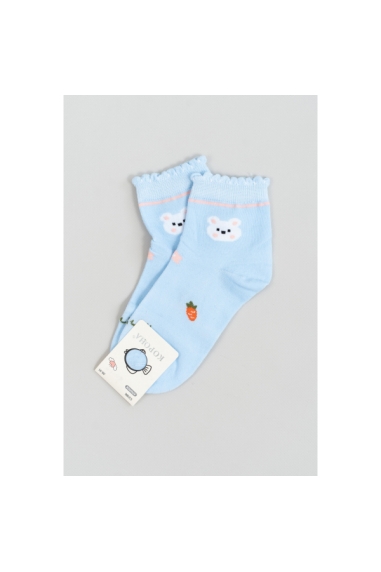 Шкарпетки для дівчинки блакитний бавовна