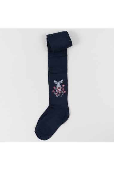 Колготки для дівчинки темно-синій бавовна