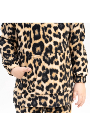 Костюм флісовий для дівчинки Лео бежевий фліс - 1