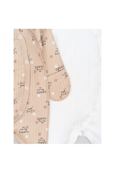 Сліп для новонароджених бежевий интерлок пенье - 1