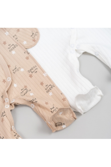 Сліп для новонароджених бежевий интерлок пенье - 3