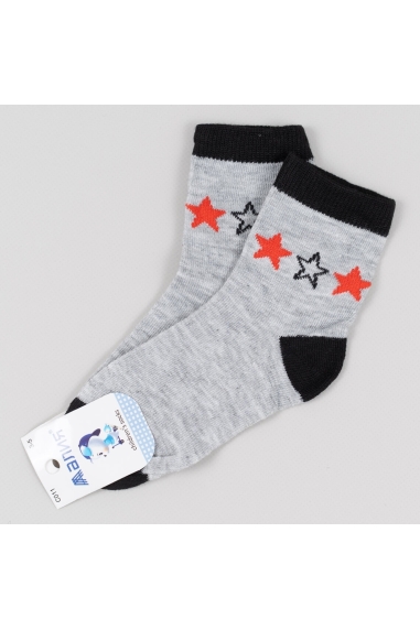 Шкарпетки для хлопчика сірий бавовна