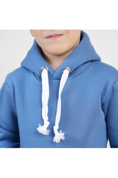 Костюм дитячий теплий блакитний тринитка на флісі - 1