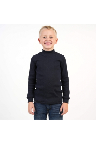 Гольф дитячий індиго щільний рубчик з начісом