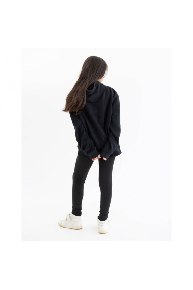 Лосини на хутрі для дівчинки чорний велсофт - 1