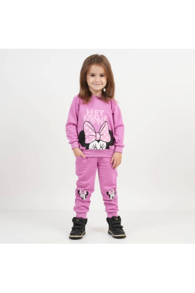 Костюм для дівчинки ліловий начіс (футер)