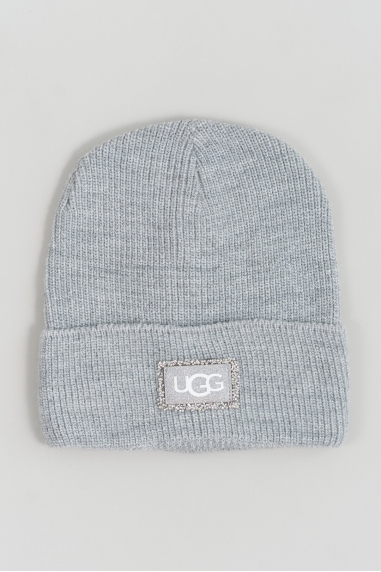 Шапка для дівчинки світло-сірий в'язка