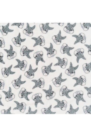 Пухнастий плед ясельний Зайчик білий велсофт - 2