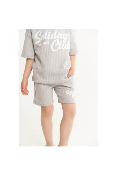 Комплект для дівчинки сірий кулір-жатка - 1