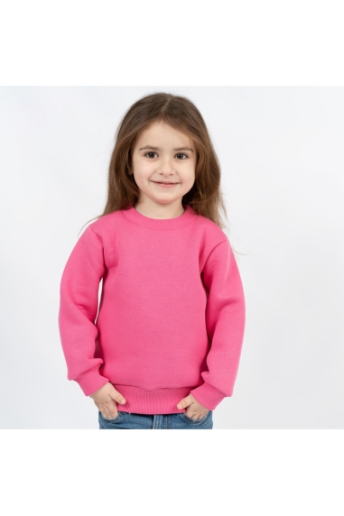 Світшот для дівчинки рожевий тринитка на флісі