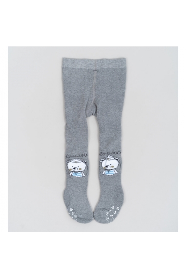 Колготки під памперс для малюків сірий махра