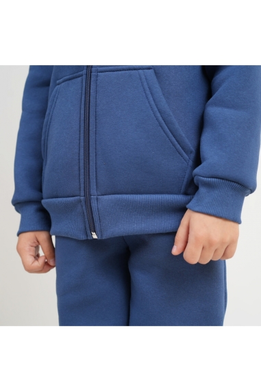 Костюм для  хлопчика індиго тринитка на флісі - 2